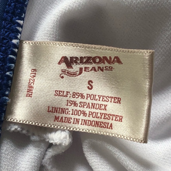 Arizona Jean Co Blue Triangle Halter Bikini Top - Picture 7 of 8